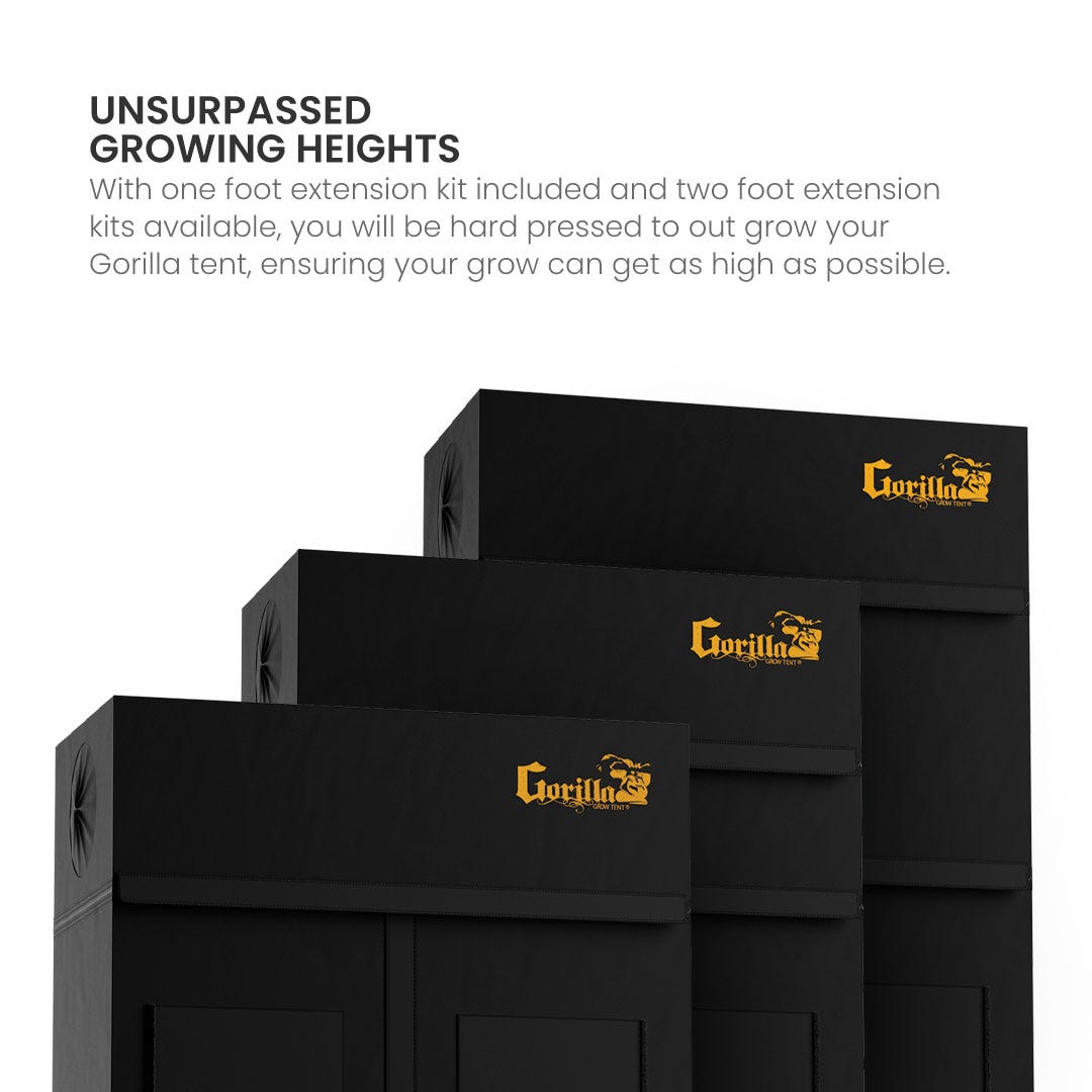 Gorilla Grow Tent 3' x 3' Extension Height