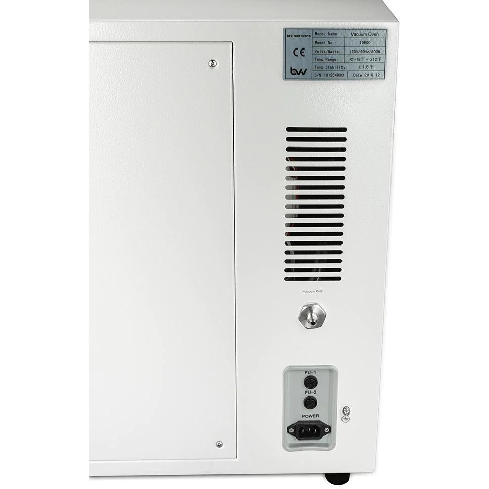 1.9CF BVV ECO Vacuum Oven Back Label