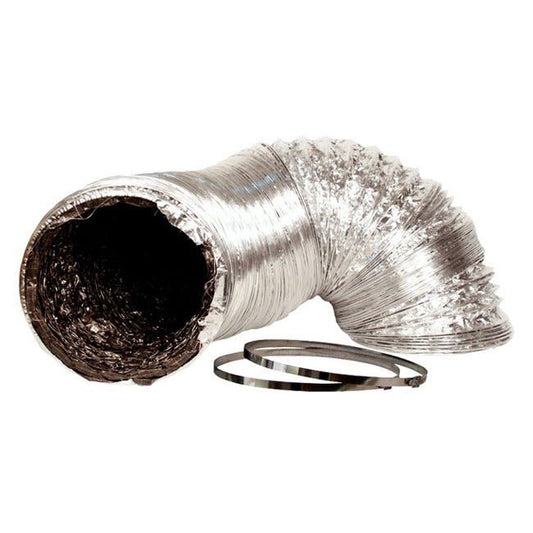 Ideal-Air Silver/Black Ducting -- 8" X 25'