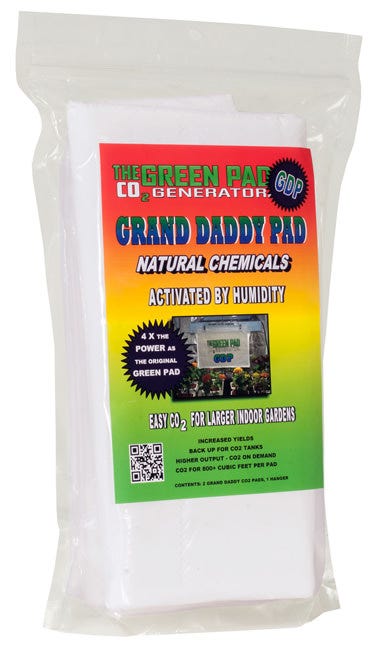 Green Pad CO2 Generator, pack of 5 pads w/2 hangers