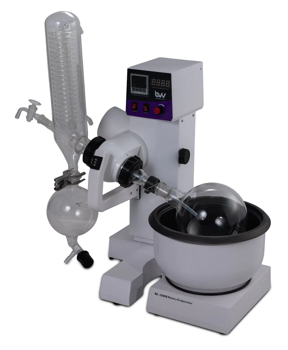 2L BVV Electric Lift Rotary Evaporator Angeled View