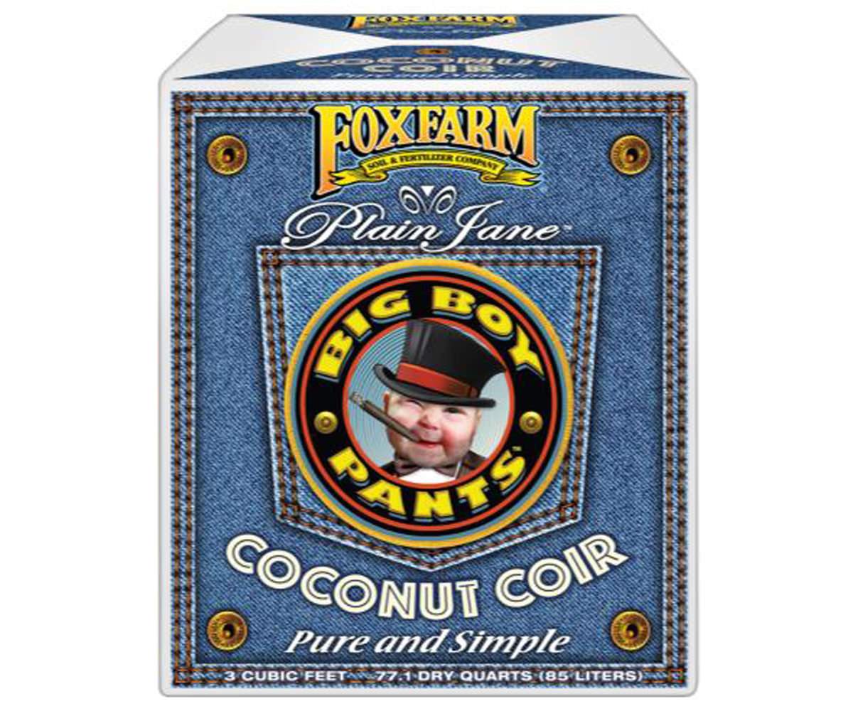 FoxFarm Plain Jane Big Boy Pants Coconut Coir, 3.0 cu ft