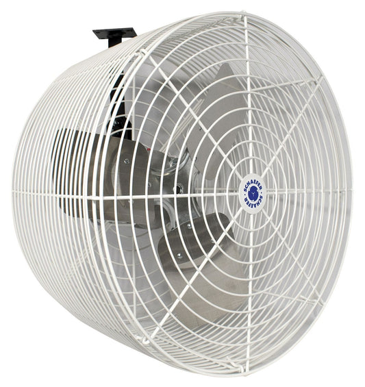 Schaefer Versa-Kool Circulation Fan 20 in w/ Tapered Guards, Cord & Mount - 5470 CFM