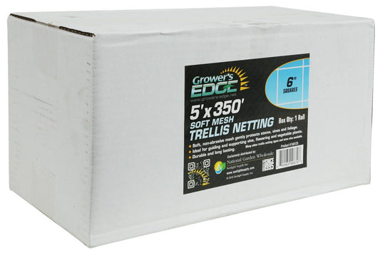 Grower's Edge Soft Mesh Trellis Netting Bulk Roll 5 ft x 350 ft