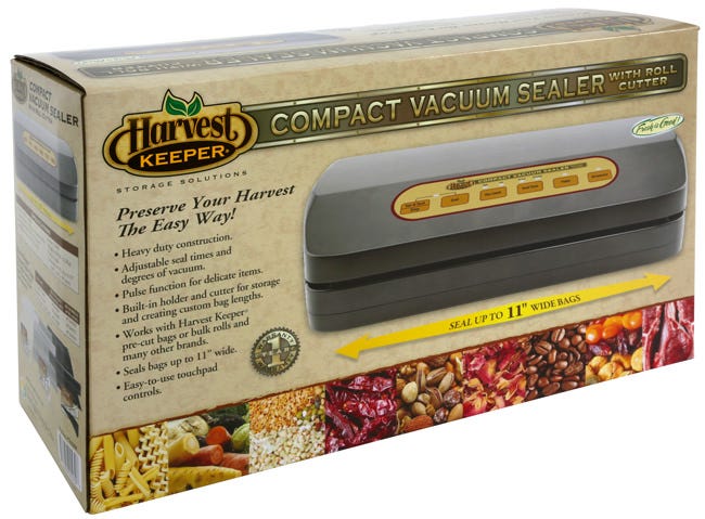 Harvest Keeper Compact Vacuum Sealer w/ Roll Cutter