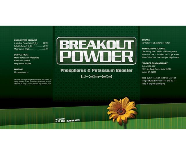Aptus Break Out Powder - PK Booster (0-35-23) - 100 g