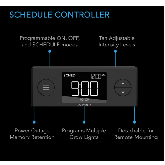 AC Infinity IONBEAM S16 schedule controller