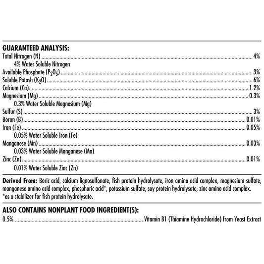 Advance Nutrients Iguana Juice Bloom guaranteed analysis
