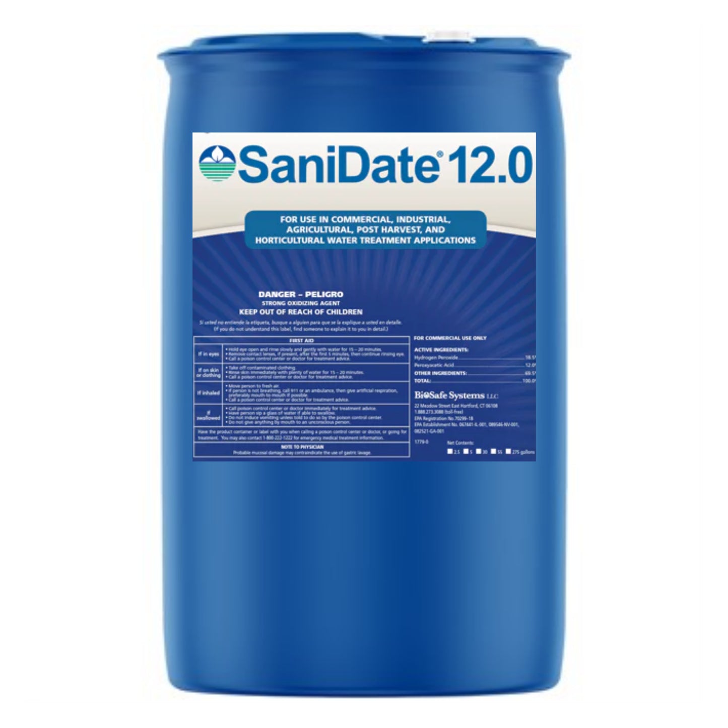 BioSafe Systems SaniDate 12.0 55Gal main image