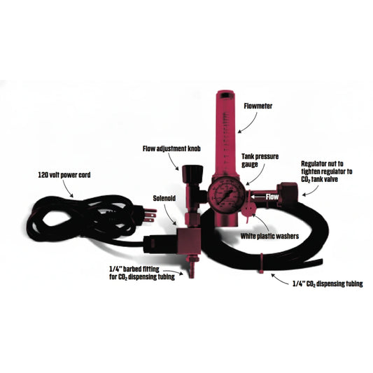 Carbon Accelerator CO2 Regulator REG-1 parts