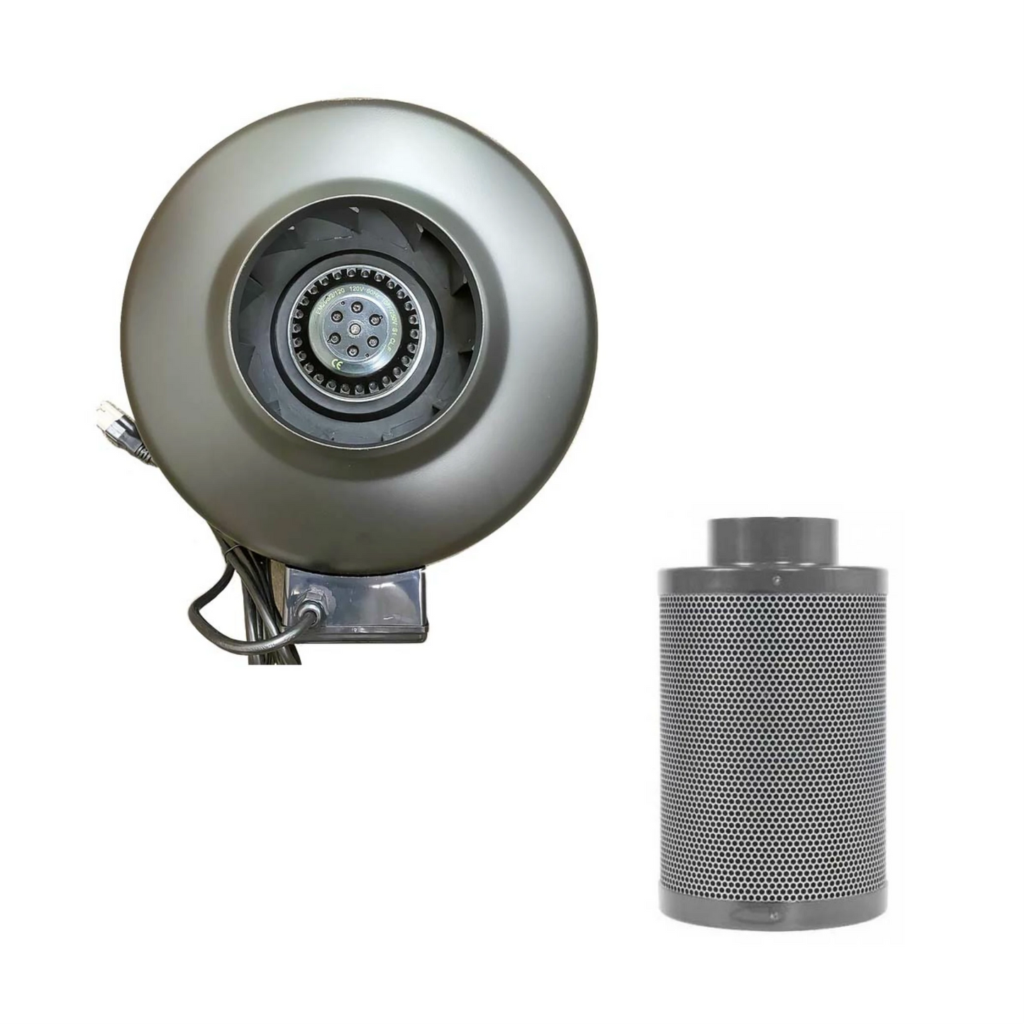 Common Culture Carbon Filter 4in x 12in + 4in Inline Duct Fan Combo