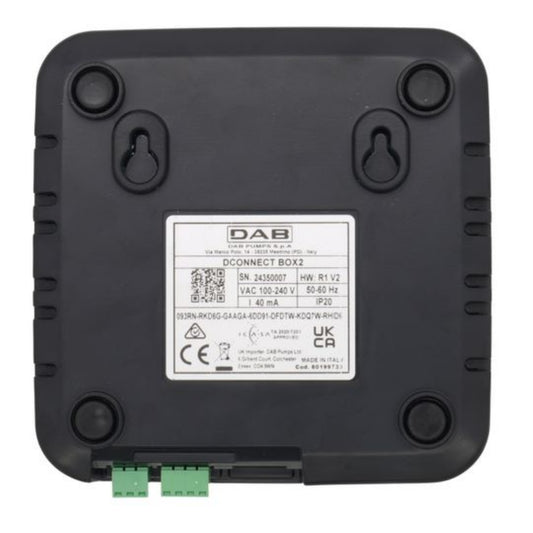 DAB D Connect Box 230v nema6_15p bottom view