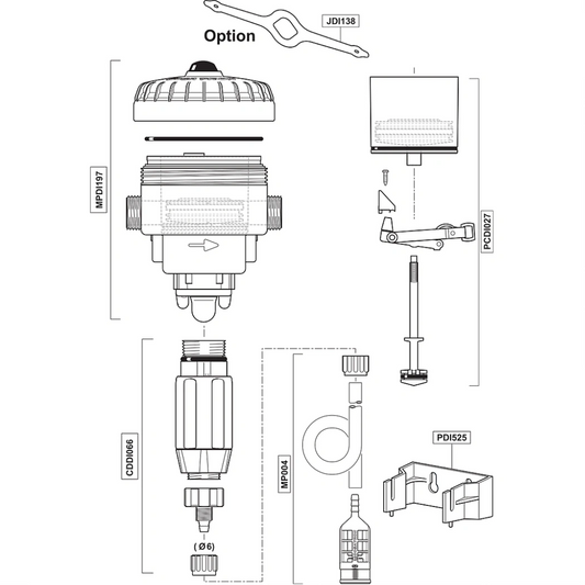Dosatron INJECTION STEM ASSY AF FOR COMPACT D07RE5 parts