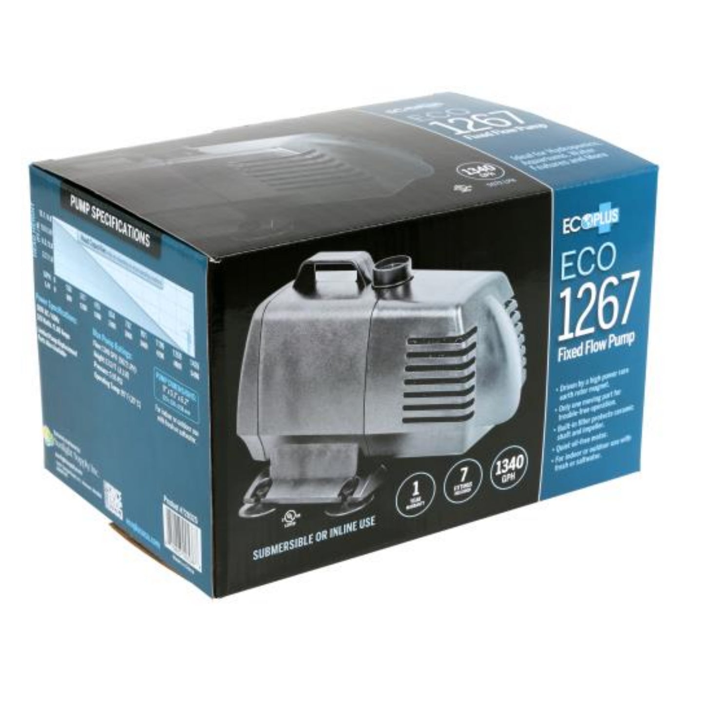 Ecoplus Submersible Water Pumps 1347 GPH box