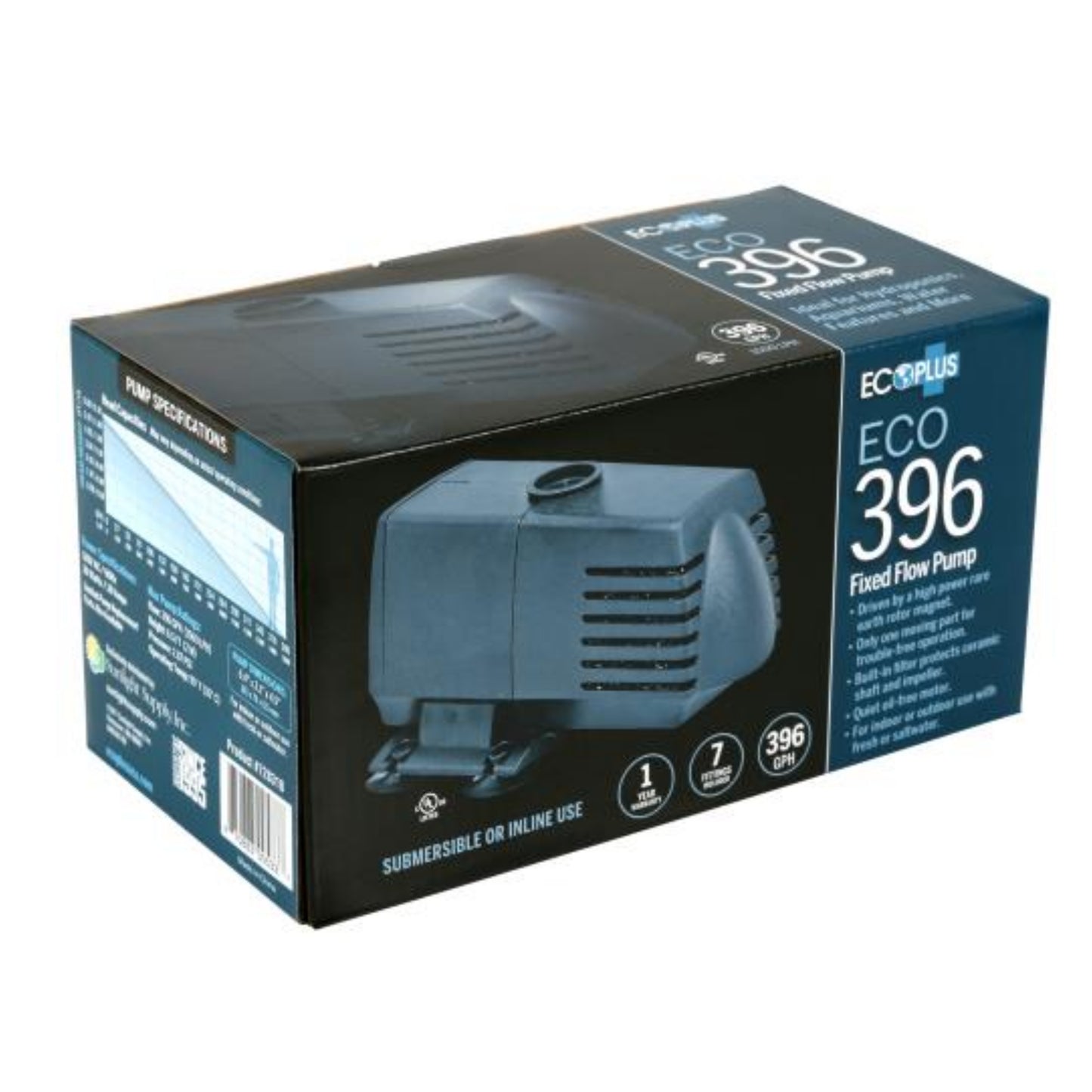 Ecoplus Submersible Water Pumps 396 GPH box