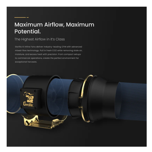 GXi 6 - Wireless Intelligent Inline Fan highest airflow