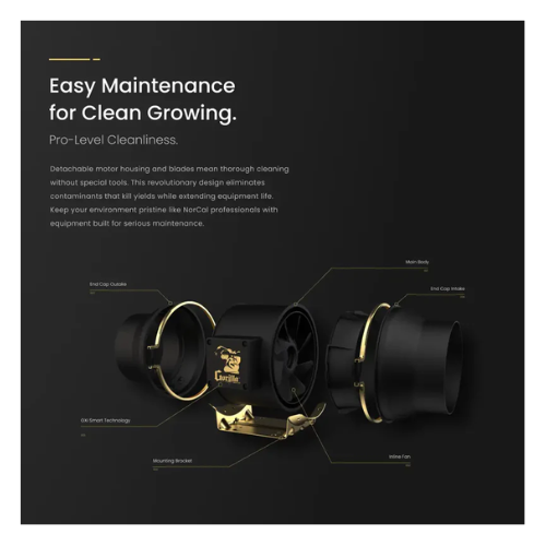 GXi 6 - Wireless Intelligent Inline Fan easy maintenance