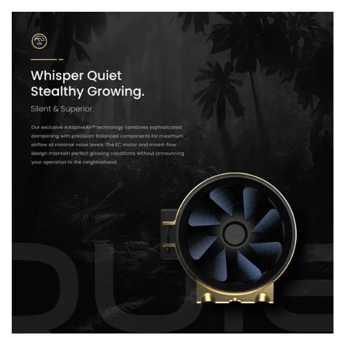 GXi 8 - Wireless Intelligent Inline Fan quiet stealthy growing