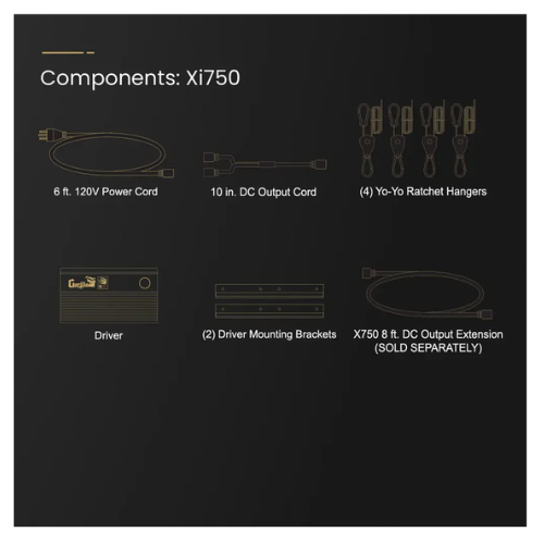 Gorilla Xi750 LED Grow Light components