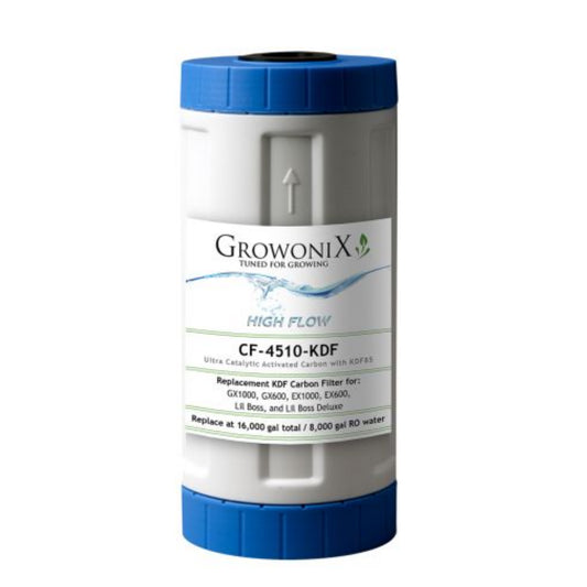 GrowoniX Catalytyic Carbon Filter 4510 KDF85 label
