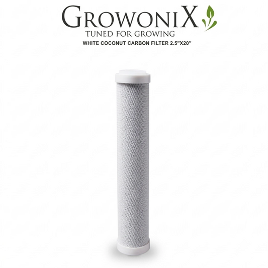 Growonix Value White Coco Carbon Replacement Filter CF-2520-CC