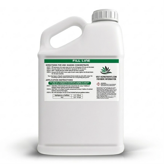 HGV Grow Dry Ready To Mix Formula 1 Gallon back