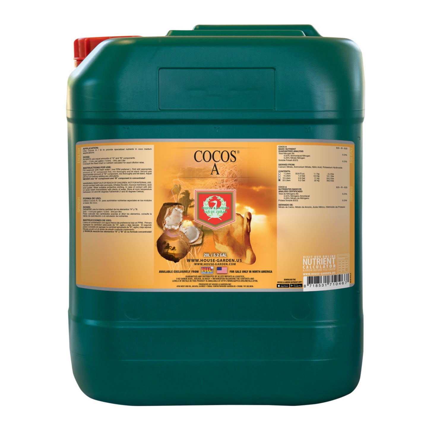 House & Garden Coco Nutrient A 20L main image
