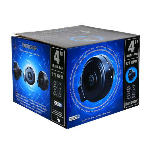 Hurricane Inline Fan 4in box