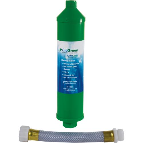 HydroLogic GroGreen Garden Hose Filter (20/cs) (360/plt) with tube