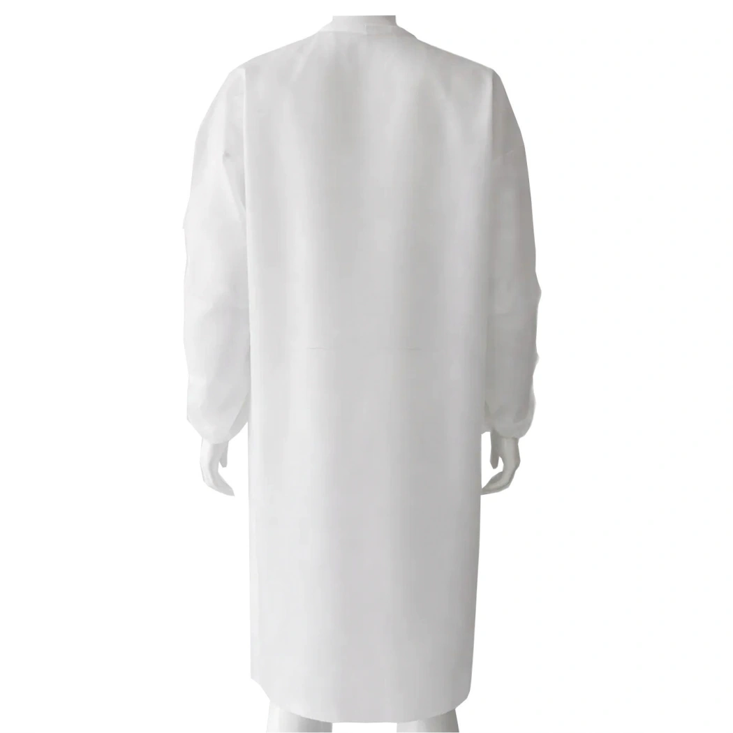Hydrobuilder HBX Disposable Lab Coat No Pocket back view