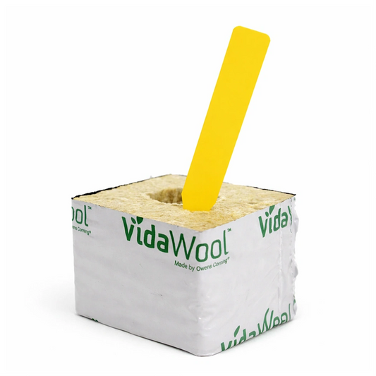 Hydrobuilder HBX Plant Labels Yellow for Commercial nurseries, Clone racks & propagation rooms, Veg and flower identification