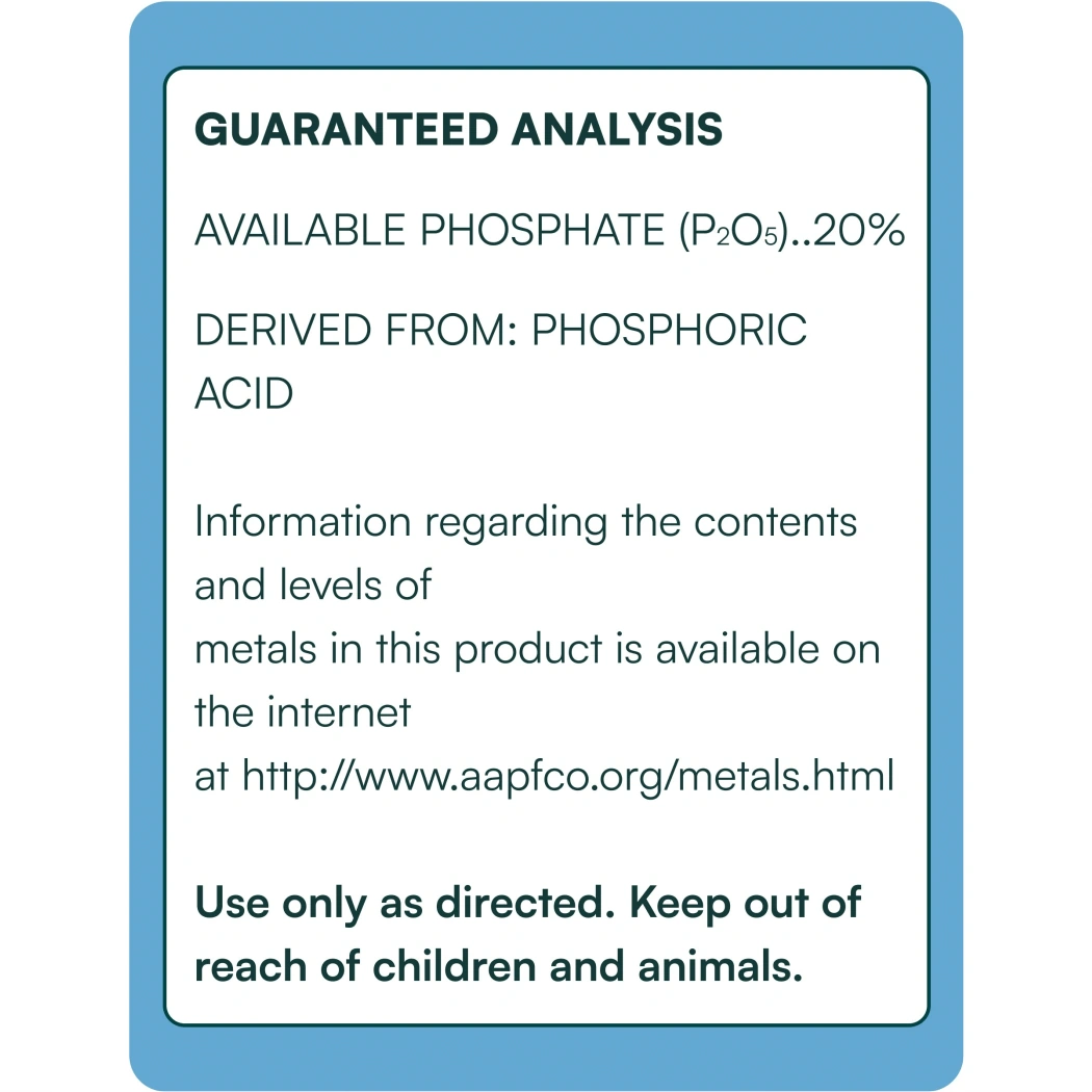 Hydrobuilder HGV Condition PH Down guaranteed analysis