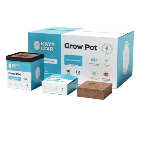 Kaya Coir 10 in plastic grow pot