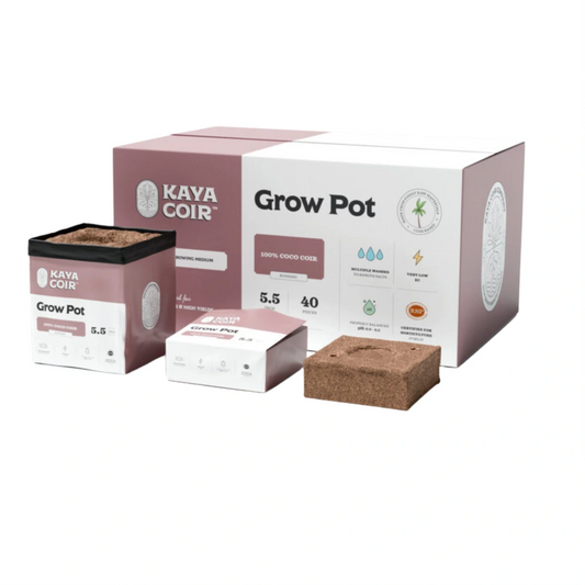 Kaya Coir 5.5 in Plastic Grow Pot