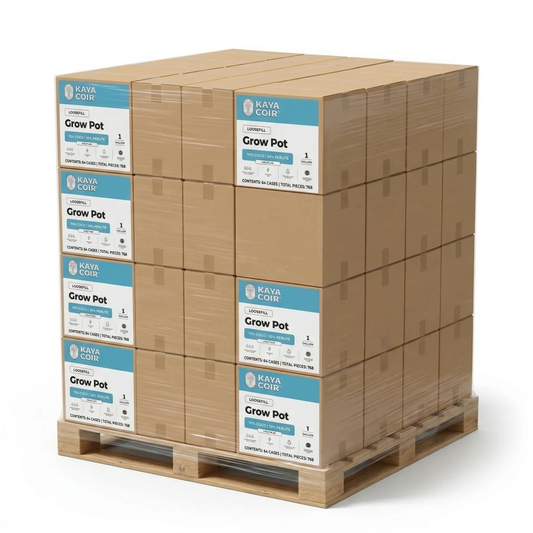 Kaya Coir Loose Fills 70/30 Pallet with 64 Cases 768 Pieces