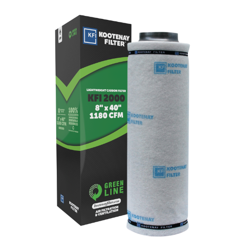 Kootenay Green Line Carbon Filter 2000 with 8 flange x 40 and 1180 CFM