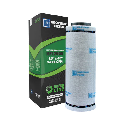 Kootenay Green Line Carbon Filter 2500 with 10'' flange x 40 and 1471 cfm