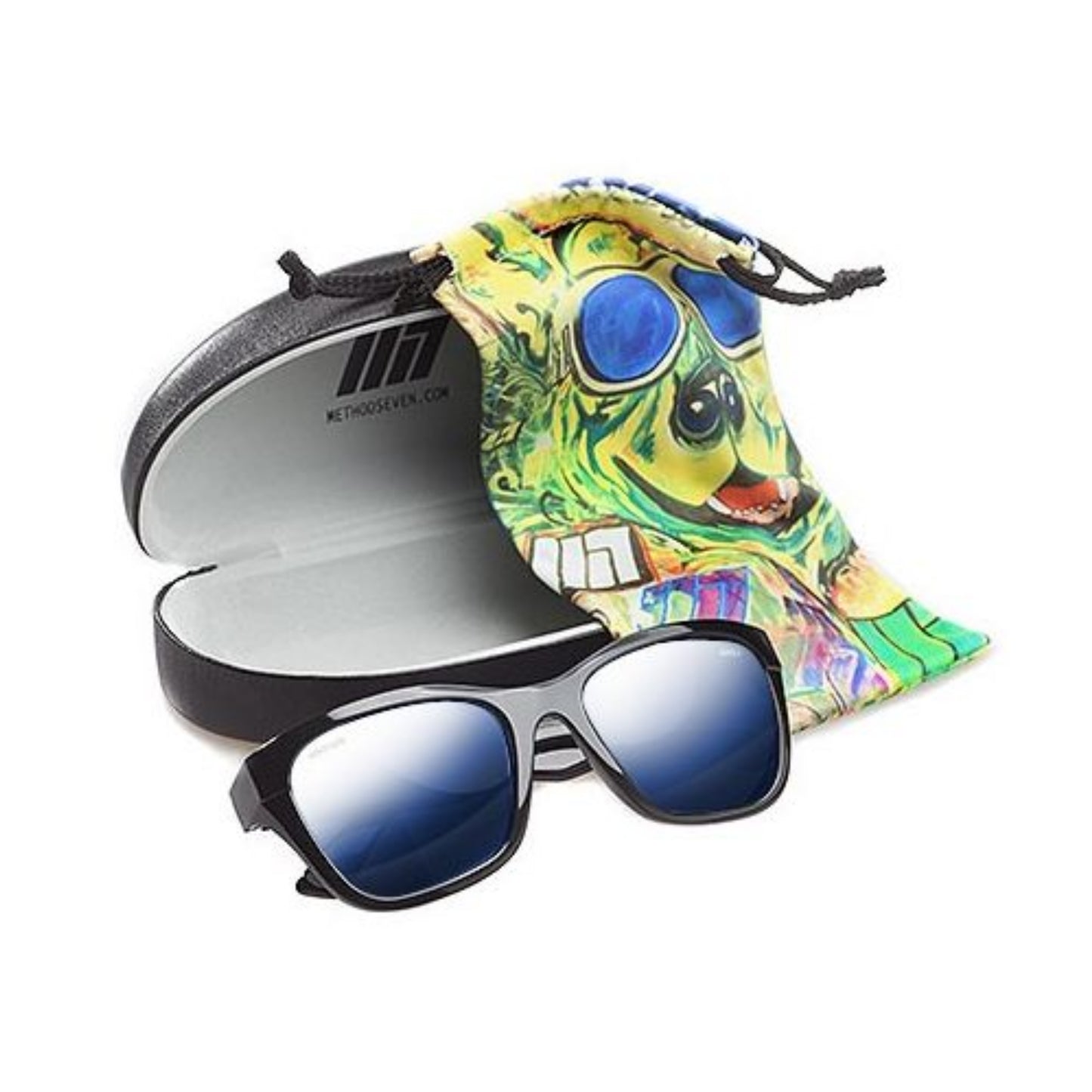 Method Seven Coup HPS Crystal Glasses Black Glossy case
