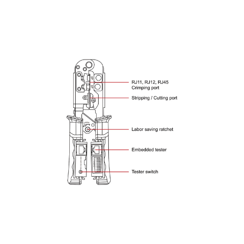 Trolmaster MC-1 Multifunction Crimper Diagram
