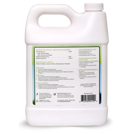 Optic Foliar Rev 1 litre back view