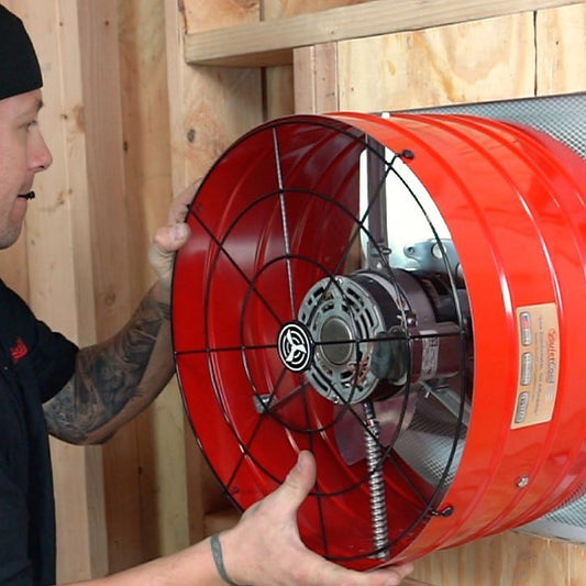 QuietCool 3.0 Smart Attic Gable Fan with Smart App Control mounting