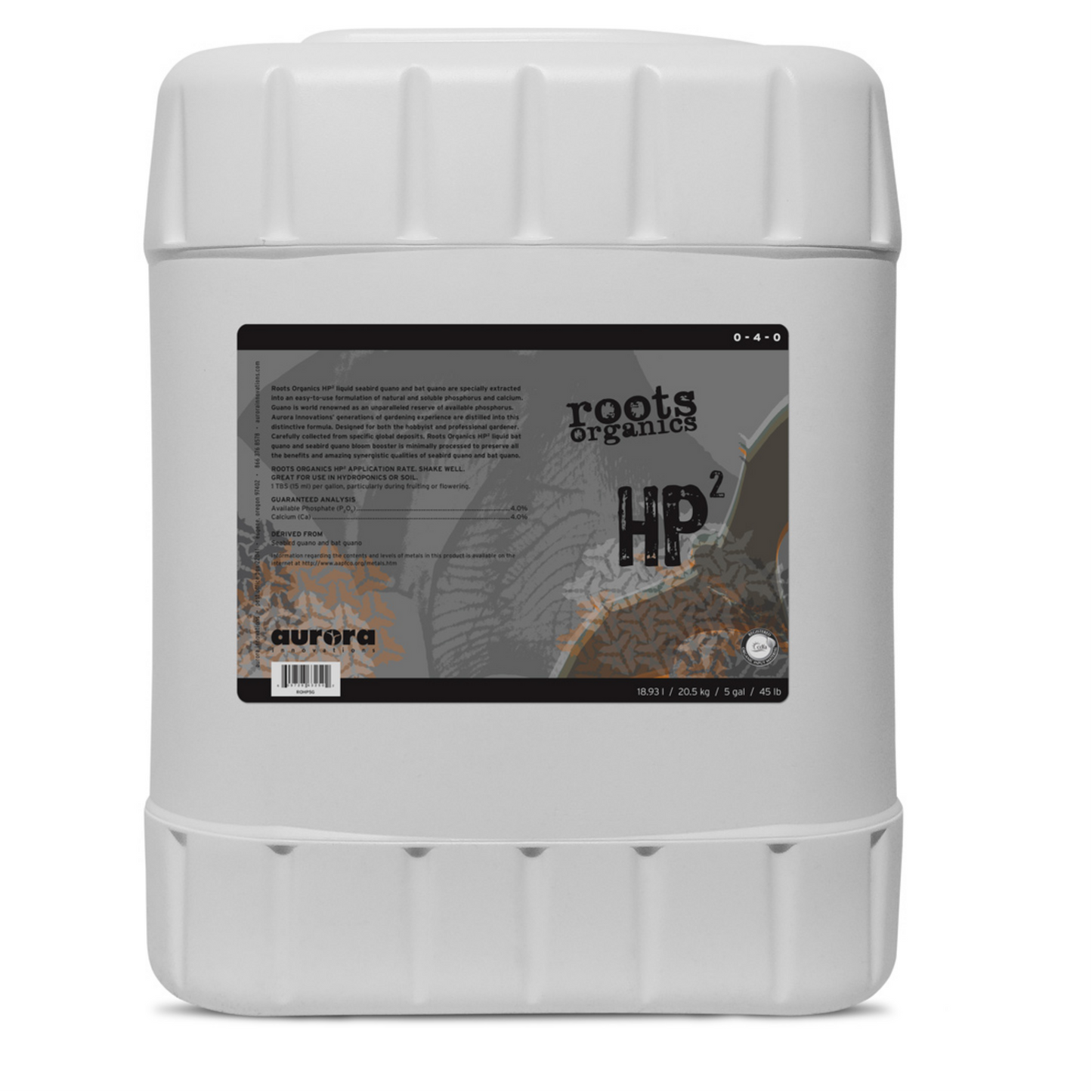 Roots Organics HP2 0-4-0 5 gal