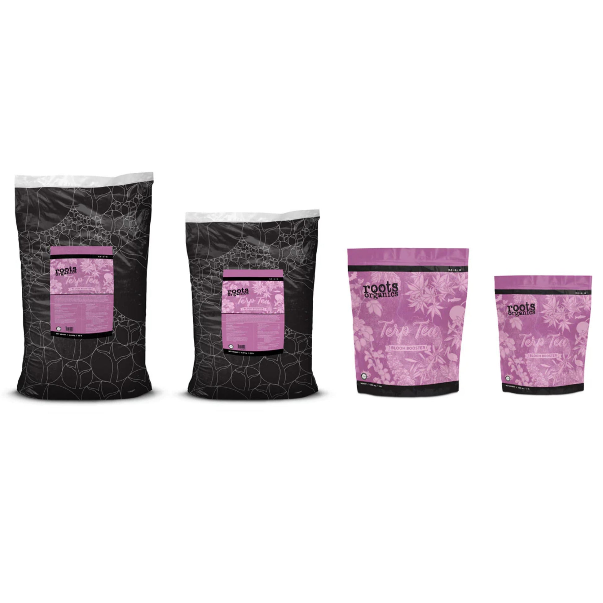 Roots Organics Terp Tea Bloom Boost family