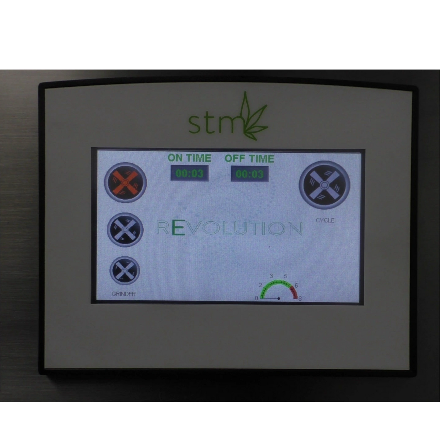 STM Revolution 2.0 Commercial Cannabis Grinder Efficient Flower Processing Display