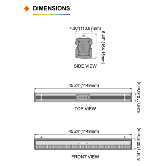 ThinkGrow Model-I 720W dimensions