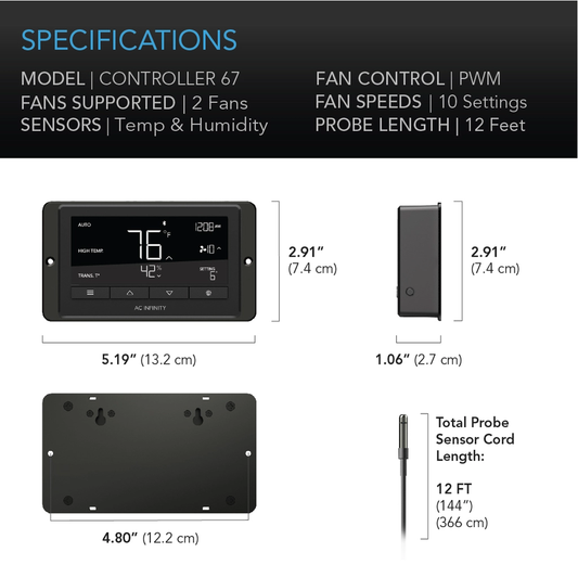 Temperature and Humidity Fan Controller Main Image