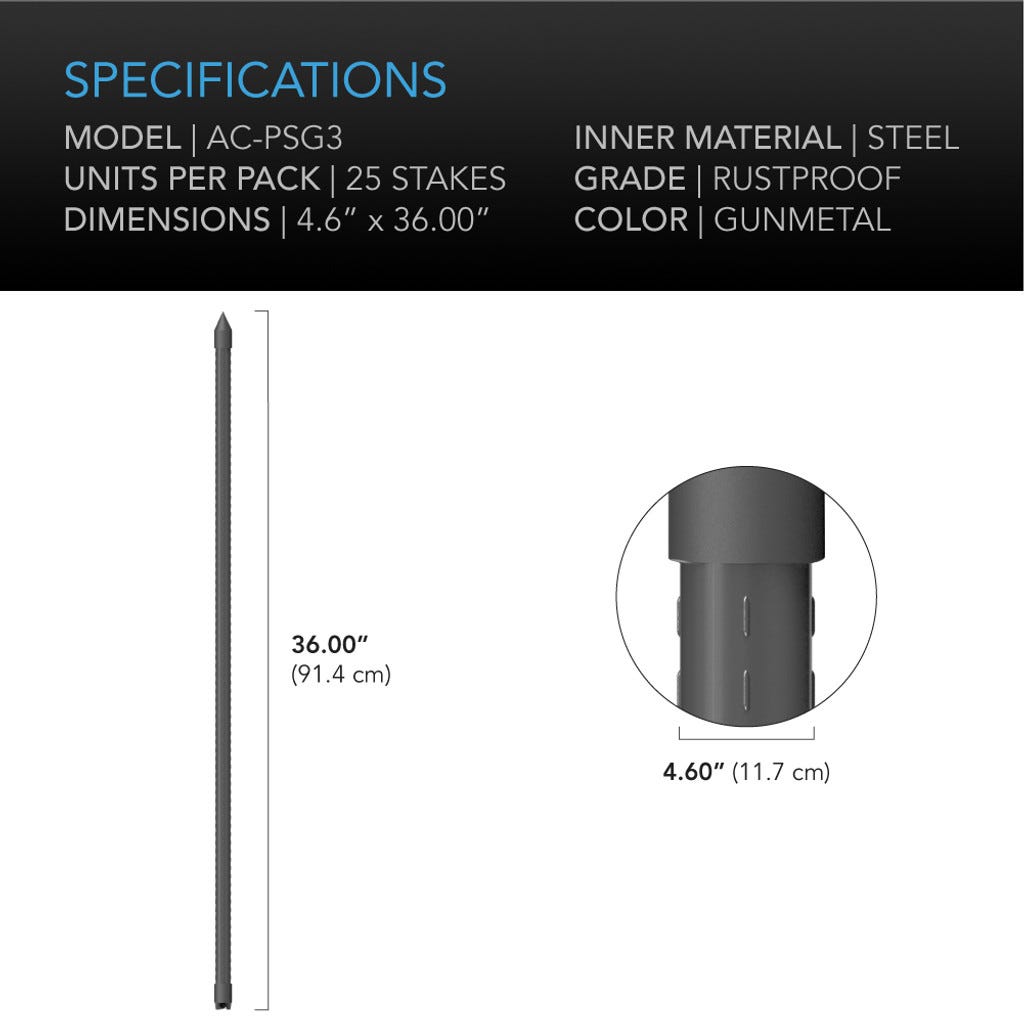 25-Pack Sturdy Support Posts