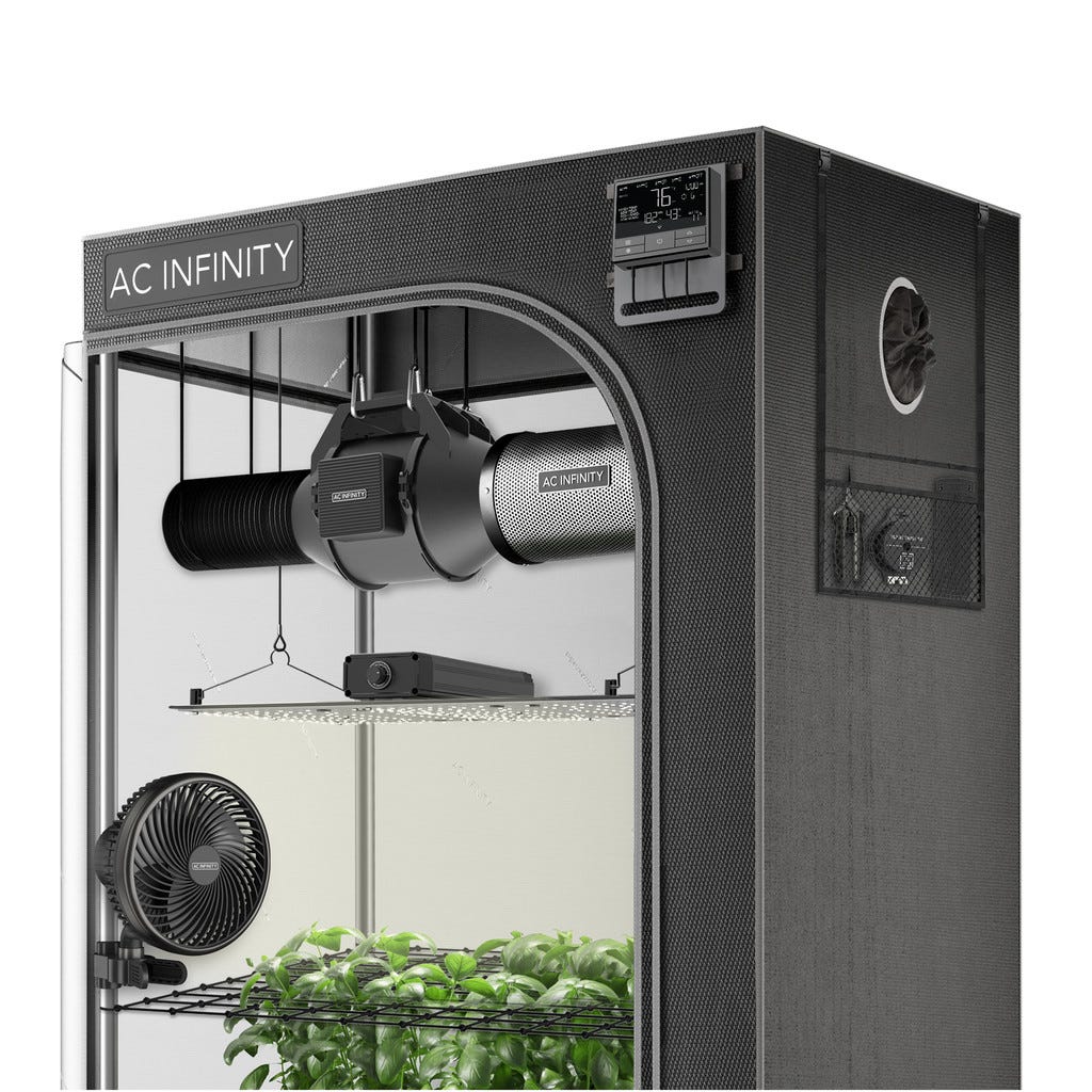 Advance Grow Tent System 2x4, 2-Plant Kit, WiFi-Integrated Controls To Automate Ventilation, Circulation, Full Spectrum LED Grow Light Main Image