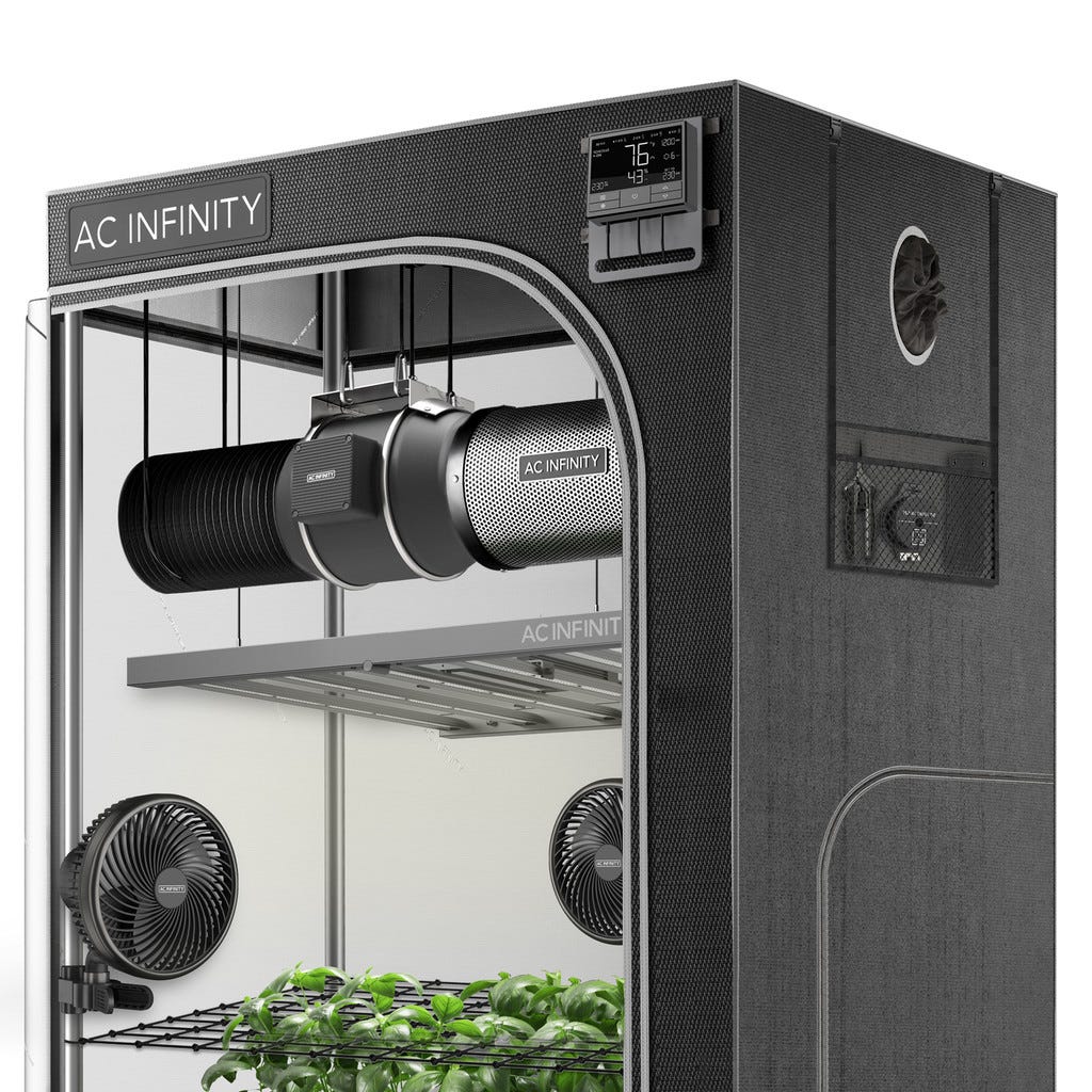 Advance Grow Tent System PRO 5x5, 6-Plant Kit, WiFi-Integrated Controls To Automate Ventilation, Circulation, Full Spectrum LM301H EVO LED Grow Light Main Image