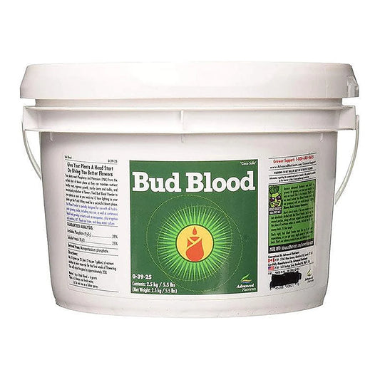 Advanced Nutrients Bud Blood 0-39-25 powder in 2.5 kg white pail